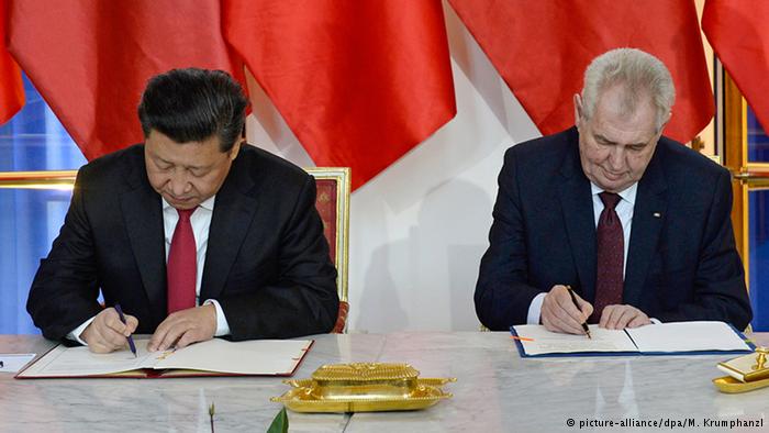 Protests as China, Czech Republic sign economic deal